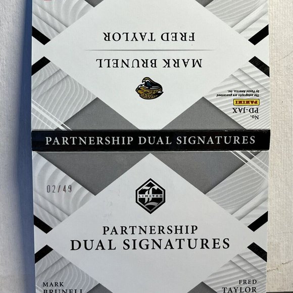 #2/49 Limited Partnership Dual Signatures Booklet Mark Brunell & Fred Taylor New - Picture 4 of 6